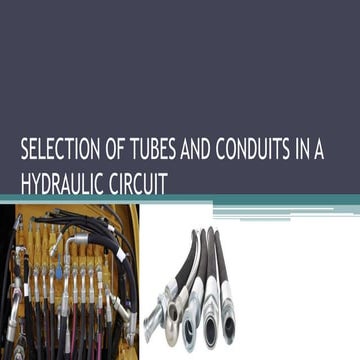 Fluid conductors: Design and selection criteria