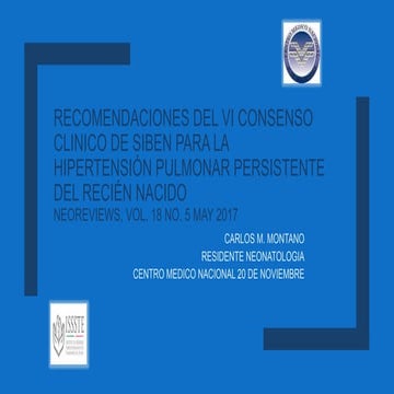 HPPRN CONSENSO SIBEN Por. Dr. Carlos M. Montaño