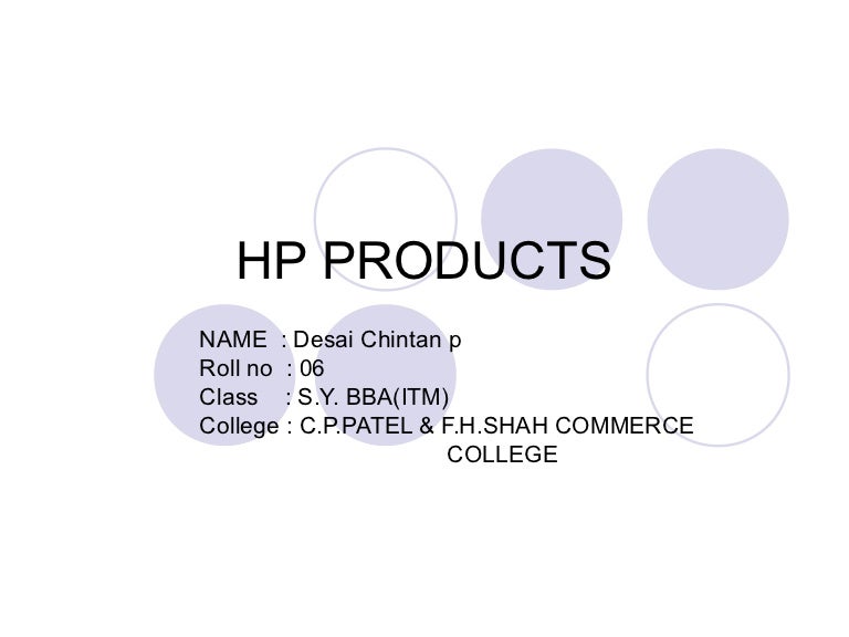 Hp products