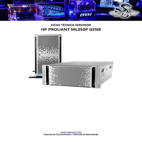 Ficha Tecnica HP ProLiant ML350p Gen8