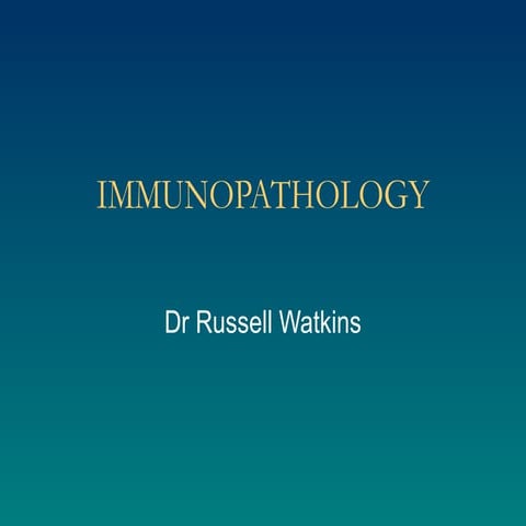 IMMUNOPATHOLOGY