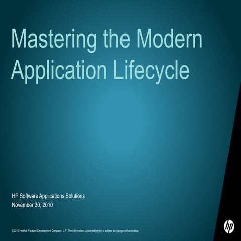 HP Software ALM point of view