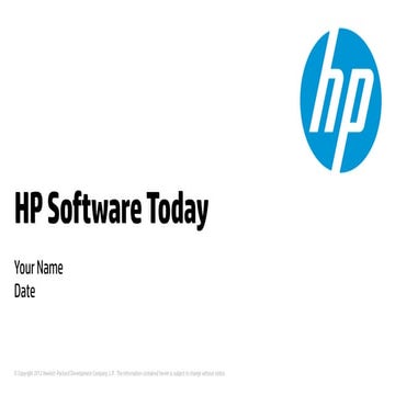 Hp software strategy