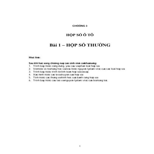 Hộp số thường