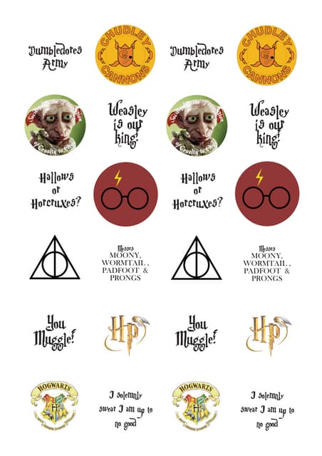 Free Printable A4 Honeydukes Stickers