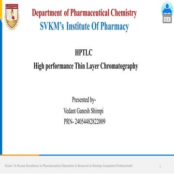 HPTLC Advanced Spectral Analysis Vedant Shimpi.pptx