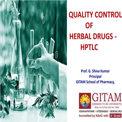 HPTLC QC Herbal drug analysis.pptx