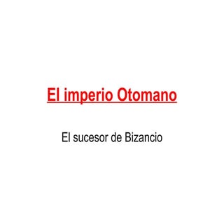 El imperio otomano