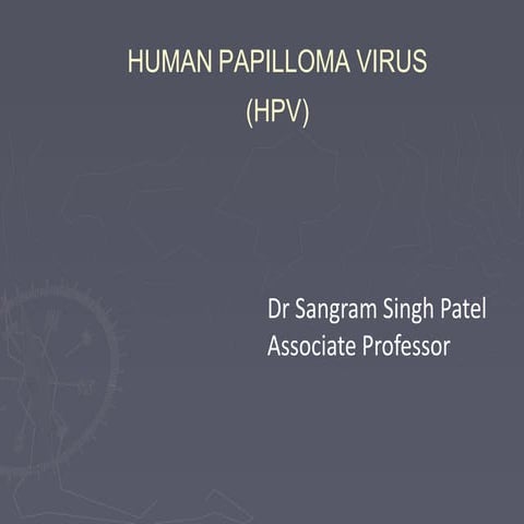 Human papilloma virus infection | PPTX