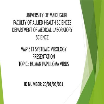 Human papilloma virus infection | PPTX