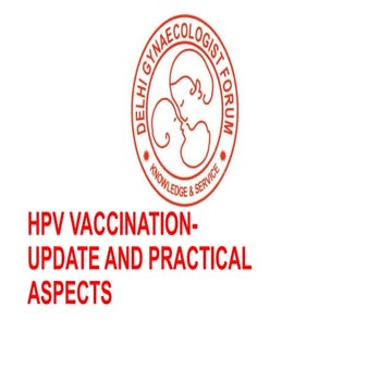 HPV virus and vaccination powerpoint.... | PDF