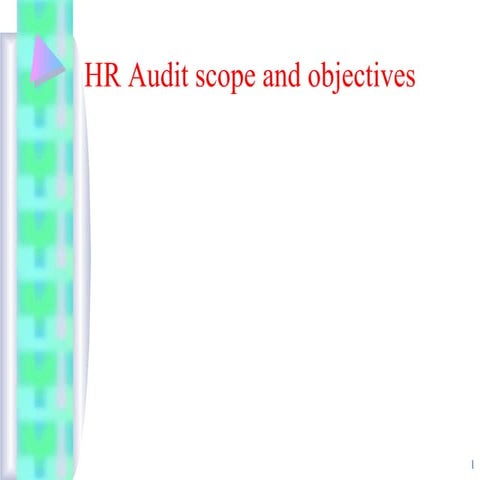 Hr audit scope and objective