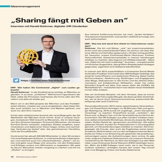 Sharing fängt mit geben an - Interv...