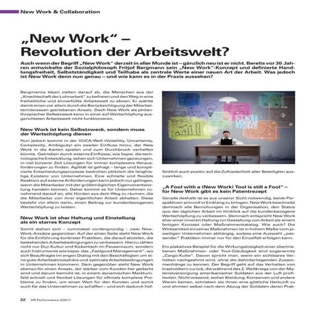 "New Work" - Revolution der Arbeitswelt?