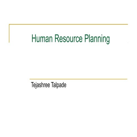 Hr planning