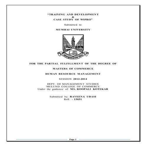 Hr   training & development