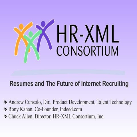 Resume and the Future of Internet Recruiting