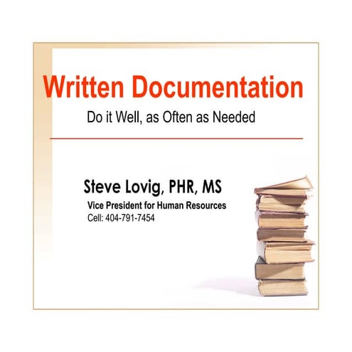 HR 101 Employee Documentation
