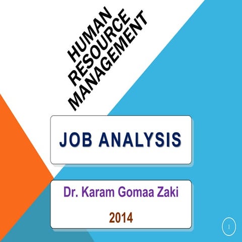 Job Analysis 