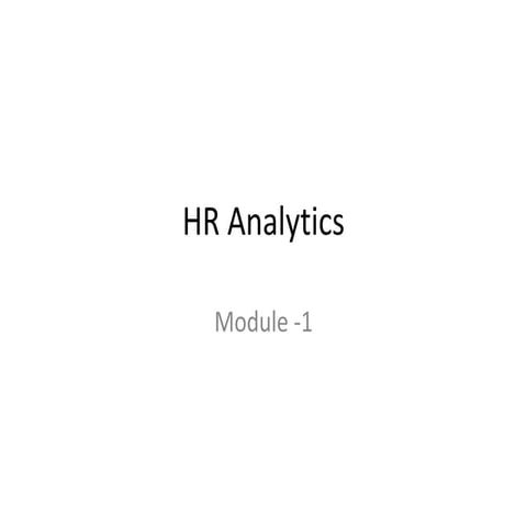 HR analytics