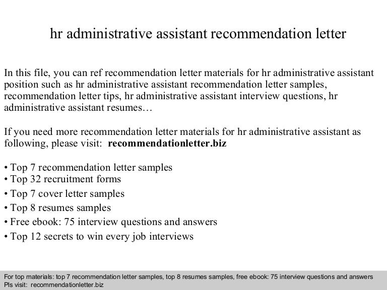 hr administrative assistant recommendation letter - Cover Letter Sample For Executive Assistant Position hr administrative assistant recommendation letter - Cover Letter Sample For Executive Assistant Position