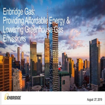 Enbridge Gas Inc: Natural Gas Utility & Sustainable Energy Provider of Choice, by Malini Giridhar | HRAI Annual Conference 2019