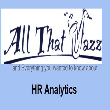 An introduction to HR analytics