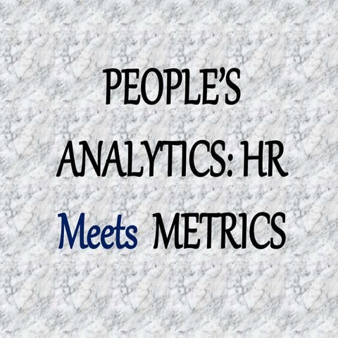 Evolution of HR Analytics.pptx MODULE ONE | PPTX