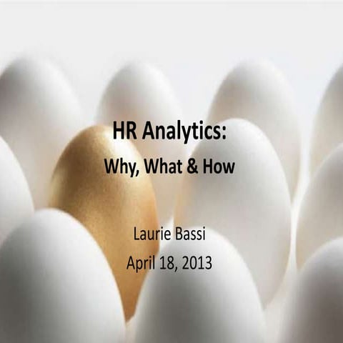 Hr analytics whywhathow