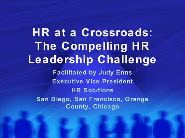 HR At A Crossroads