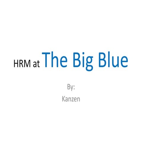 Hr at ibm