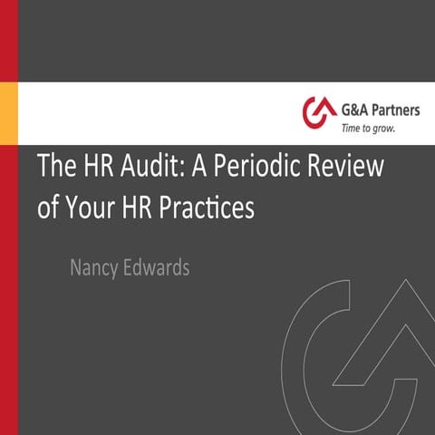Hr audit presentation Dec 2013