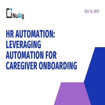 Hr automation leveraging automation for caregiver onboarding