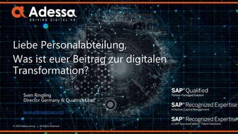 Liebe Personalabteilung, Was ist Euer Beitrag zur Digitalen Transformation?