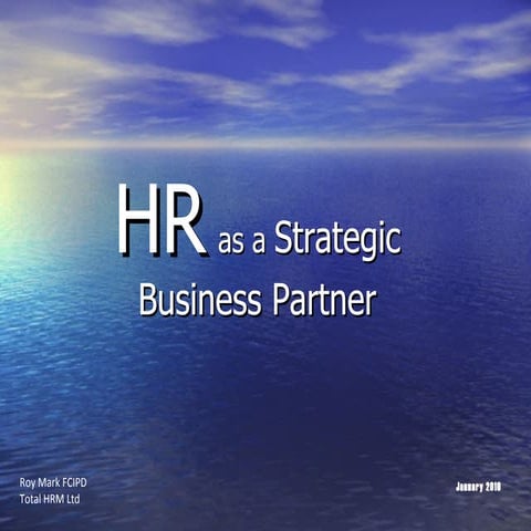 Strategic HR Business Partnering
