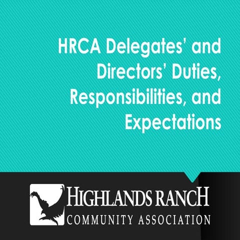 HRCA Delegates and Directors