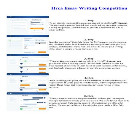 Hrca Essay Writing Competition. Online assignment writing service.