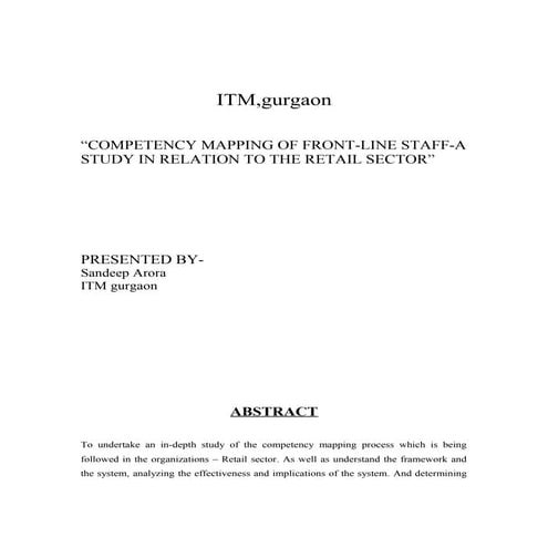 Hr competency mapping