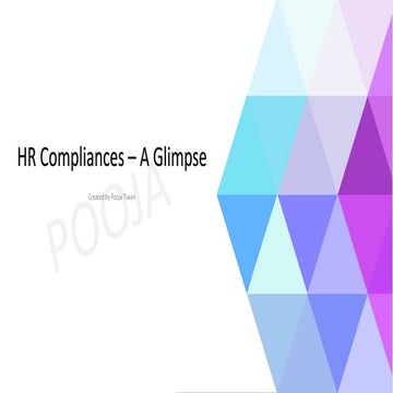 HR Compliance - A Glimpse (Part-A)