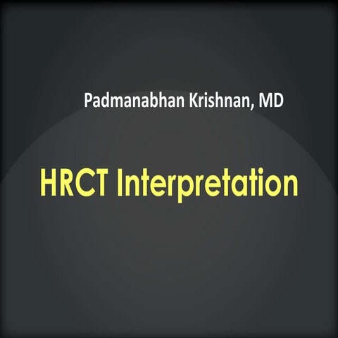 HRCT Interpretation