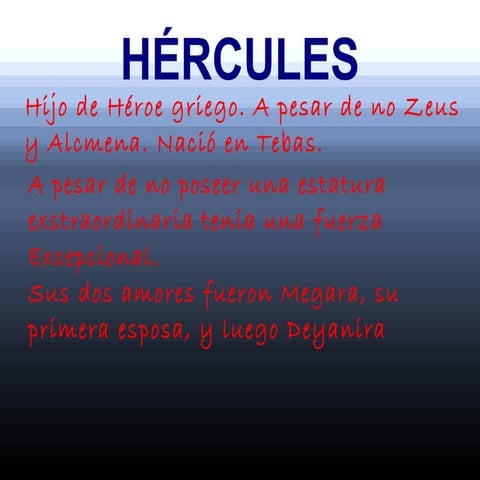 Presentaciones Mitológicas : Hércules