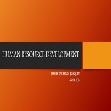 Human Resource Development