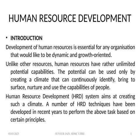 HRD-SJ Human resource development  .pptx
