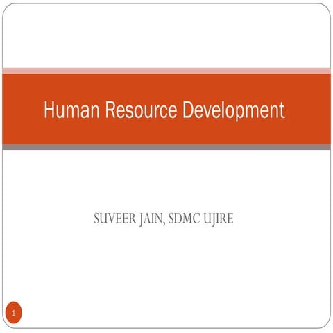 HRD-Human resource Development Suveer Jain.ppt
