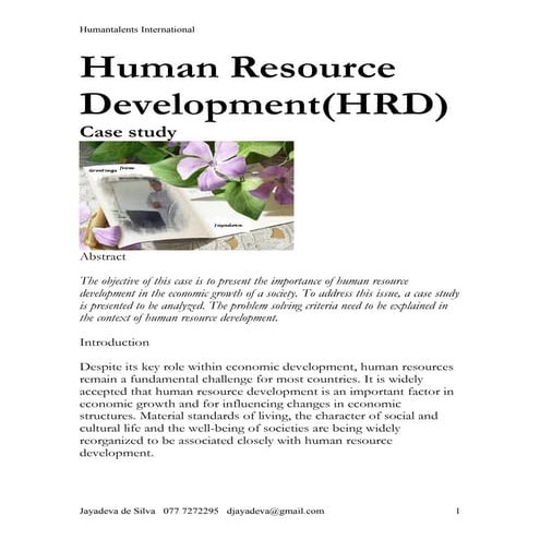 HRD Case Study