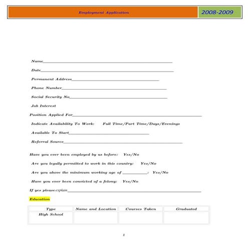 Hrd Form 24 Personal Data Job Application