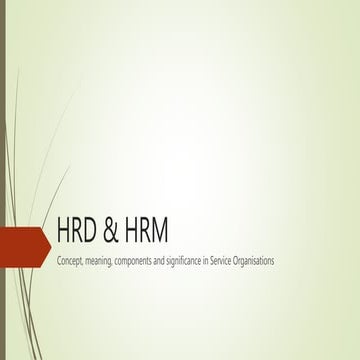 Hrd & hrm