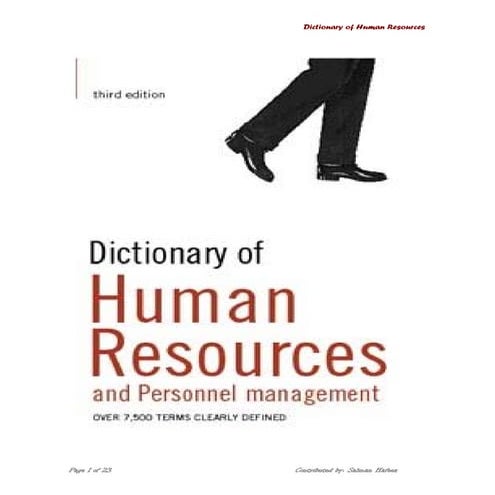 HR Dictionary