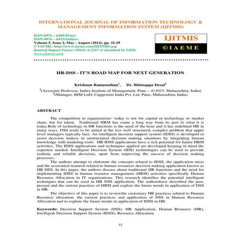 Hr dss its road map for next generation