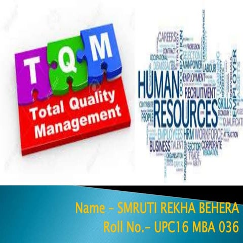  TQM & HRD 